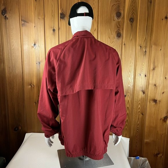 VTG Nike Full Zip Windbreaker Jacket Southern Illinois Saluskis Red XLT Tall - Picture 6 of 11